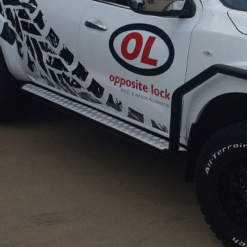 Toyota Landcruiser 200 series 9/2015+ Opposite Lock Steel Side Steps